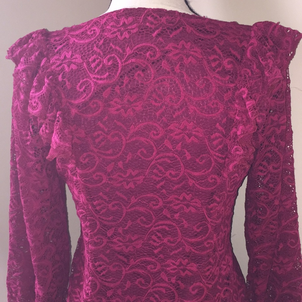 Radiant Ruffle Lace Top - Picture 5 of 5